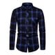thumbnail image 2 of Camisa Manga Larga Cuadros Para Hombre Moda Slim Fit, 2 of 4