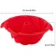 thumbnail image 4 of Molde para pastel de libra de silicona, molde para pastel Bundt rojo antiadherente, moldes para hornear en espiral, moldes para hornear en la cocina, el mejor socio, 9 pulgadas (rojo) Ormromra JQWJ085, 4 of 9