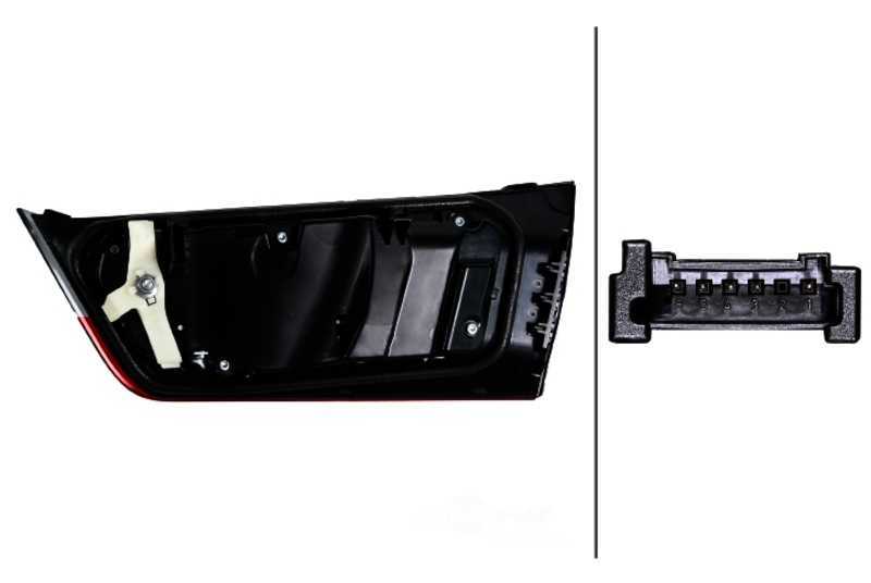 Hella 013174531 OE, HELLA with rear fog Light (LED) with tailLight (LED) Inner Section 12V SAE LED