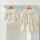 thumbnail image 2 of Nueva ropa de primavera para bebés, mono con solapa de encaje infantil, vestido de princesa bordado bonito para niñas, vestido de hermanas coreanas, 2 of 6