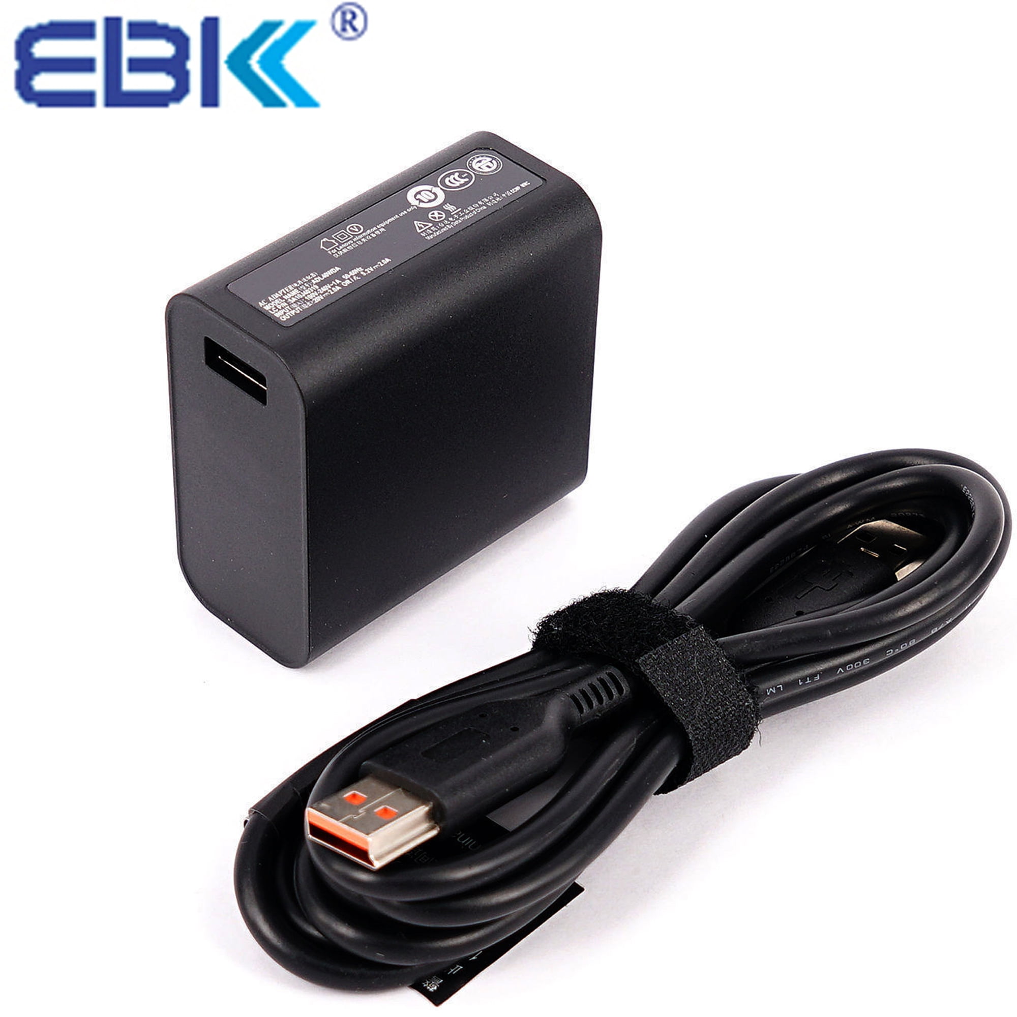 EBK New 20V 3.25A 65W Laptop Ac Charger Aapter for Lenovo Yoga 3 14, Yoga  3-1470 (Only for Core i5, i7) ADL65WCC 5A10J40307 ADL65WLH ADL65WLC ADL65WDE