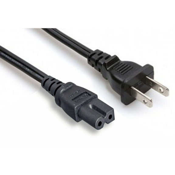 Power Cable - 110v to Polarized C7 plug- 2 foot