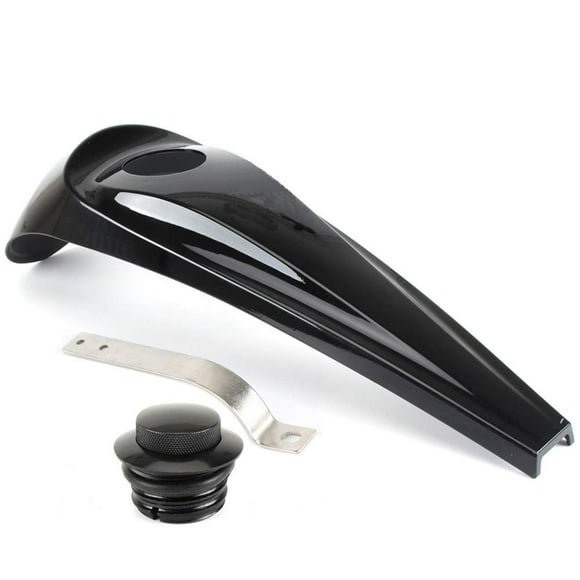 Motorcycle Smooth Dash Fuel Console Gas Tank Cap Covers w/Sealing Strip For Harley Touring Electra Glide Street 2008-2018