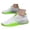 Green, variant on Men's Breathable Running Shoes Lace Up Memory Foam Gym Sneakers Summer Comfortable Sports Sock Walking Shoe Orange Size 8