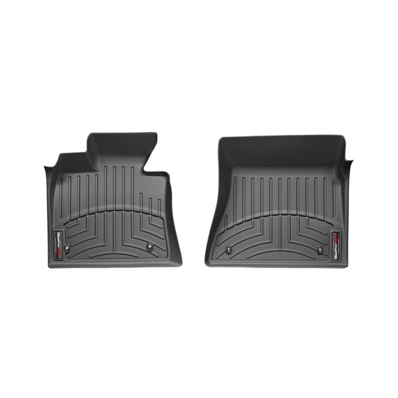 WeatherTech Custom Fit FloorLiners compatible with BMW X5 35d, X6 35i, X5 M, X5 30i, X5 35i, X5 4.8i - 1st Row (Driver & Passenger), Black