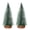 B, variant on OIUR Mini Christmas Trees Snow Frost Flocked Bottle Brush Tree with Wooden Base Small Artificial Xmas Tree for Winter Holiday Tabletop Decor