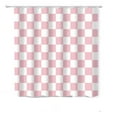 thumbnail image 2 of VOTRUDI Valentine's Day Shower Curtain Polyester Matte Pink Checkered 71x71in Waterproof, 2 of 9