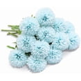 thumbnail image 2 of MAMOWEAR 10PCS Artificial Hydrangea Flowers, Fake Silk Chrysanthemum Ball Flower for Wedding Bouquet Home Garden Party Wedding Decoration(Blue), 2 of 8