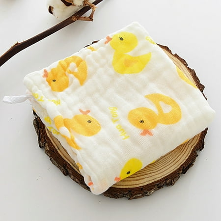 

Sunhillsgrace Baby Care 6 Layer Baby Bibs Cotton Soft Saliva Handkerchief Toddler Feeding Burp Towel