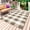 Brown, variant on Outdoor Rug 3' x 5', Beige Plaid Large Carpet Area Rugs for Patio, RV, Deck, Spring Summer Farmhouse Buffalo Checkered Water Absorption Camping Rug, Lightweight Washable Rugs Runner