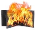 thumbnail image 1 of Billetera corta plegable Magic Fire de piel, 11,5 x 10 cm, 1 of 4