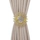 thumbnail image 1 of Alzapaños magnéticos para cortinas, paquete de 2 clips magnéticos para cortinas decorativas de cristal, hebilla, alzapaños para cortinas de flores, estilo europeo y americano (dorado), 1 of 5