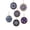 F#004, variant on 6 Pack Christmas Cardinal DIY Diamond Painting Ornaments Kit, Pearl Sticker Art Set, Easy Holiday Tree Decorations & Crafts for Kids Adults, Xmas Gift Classroom Activity 7.8cm