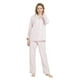 thumbnail image 1 of GLOBAL Conjunto de Pijamas de Franela para Mujer, Pijamas 100% Algodón para Mujer, Ropa de Estar por Casa, Manga Larga, Botón, Cordón en la Cintura, Ropa de Dormir Cálida, Hermosa Flor Rosa S, 1 of 7