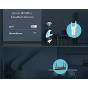 TP-Link Dual-Band BE3600 WiFi 7 Router with dual 2.5Gbps Ports, USB 3.0, 4x External Antennas, Parental Controls, and HomeShield. Archer BE3600.
