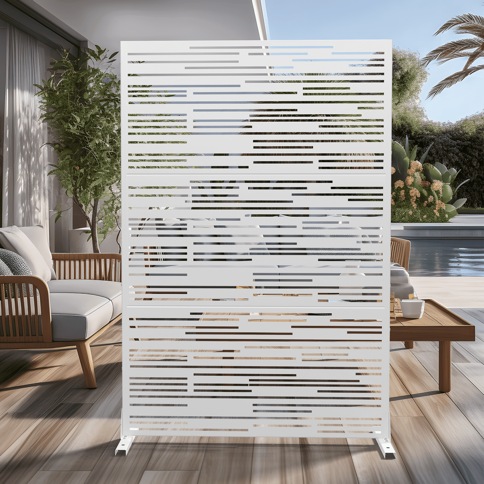 MAYEERTY 72" x 47" Privacy Screen Fence, Heavy Duty Fence Privacy Screen Outdoor