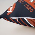 thumbnail image 5 of Set of 2 Football Throw Pillow&nbsp;Covers 16x16 Inch, Football Fans Pillow&nbsp;Covers for Young, Football Lovers Blue Orange Cushion&nbsp;Covers, Rugby Reversible Decorative Pillow Covers, 5 of 5