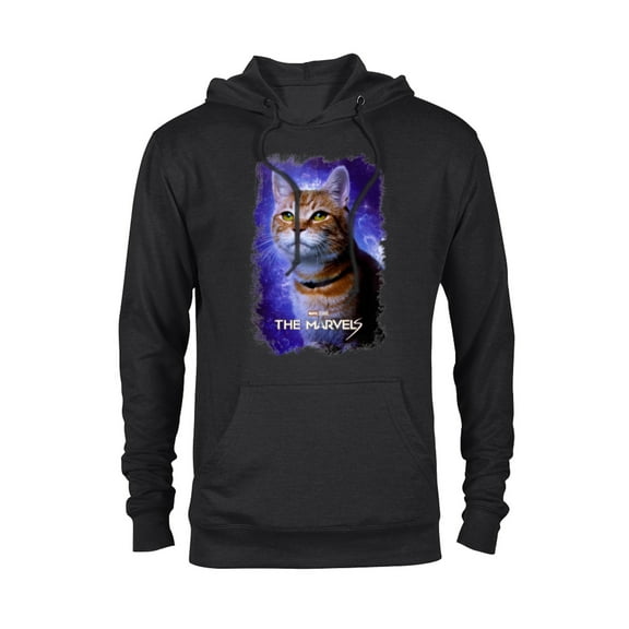 Marvel Studios The Marvels Goose the Flerken Cat Poster - Pullover Hoodie for Adults - Customized-Black