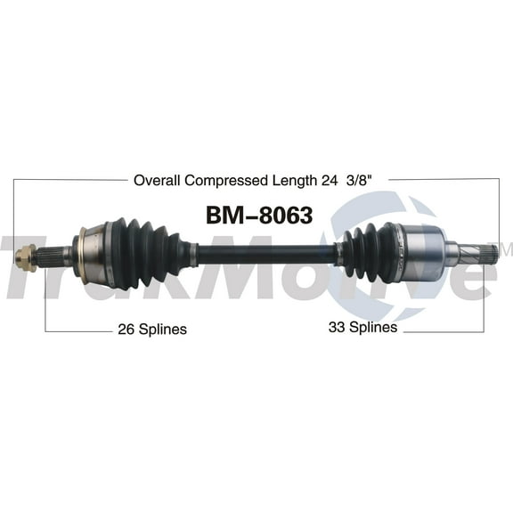 CV Axle Shaft Fits select: 2007-2010 MINI COOPER, 2013 MINI COOPER ROADSTER