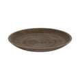 thumbnail image 5 of Kate and Laurel Zandros Modern Round Carved Wood Tray, 16 Inch Diameter, Brown, Food-Safe Serving Tray with Carved Pattern for Use as Ottoman Table Topper or Shallow Kitchen Fruit Bowl, 5 of 10