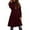 Wine, variant on Winter Long Blend Overcoat Thickened Plus Size Double Trench Jacket With Belt For Cold Weather Fashion Outerwear winter clothing for women