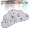 thumbnail image 4 of 10-Layer Absorbent Cotton Burp Rag Bib, Soft Breathable Baby Towel for Drool, Face Wipe and Burping, Adorable Cloud Shape Design, Machine Washable, PFAS and BPA , Suitable for, 4 of 7