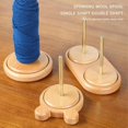 thumbnail image 2 of Wooden Yarn Holder Spinning Knitting Tools Beginner Crochet Accessories Stand Sewing Thread Spool Wool Ball Winder Stand Tool, 2 of 6