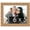 Gold, variant on 6x5 Natural Modern Bamboo Picture Frame - UV Acrylic, Foam Board Backing, Hanging Hardware