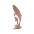 thumbnail image 2 of Mother and Baby Dolphin Resin Figurine 10x4.5cm, 3D Printed Nautical Sculpture with Smooth Texture, Tabletop Shelf Decor for Home Bathroom Gift, 2 of 5