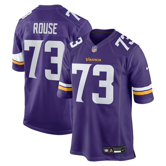 Men's Nike Walter Rouse Purple Minnesota Vikings Team Game Jersey