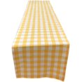 thumbnail image 1 of Yourtablecloth Buffalo Plaid Checkered Table Runner Trendy & Modern Plaid Design 100% Cotton Tablerunner Elegant Dcor for Indoor&Outdoor Events 14 x 108 Yellow and White, 1 of 2