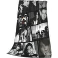 thumbnail image 4 of Korea BT-S Jungkook Blanket Soft and Comfortable Warm Fleece Throw of Korea Idol Group Blankets 40"x50" Yoga Blankets Picnic Blankets for Dorm Room Decor Sofa Bedd, 4 of 6