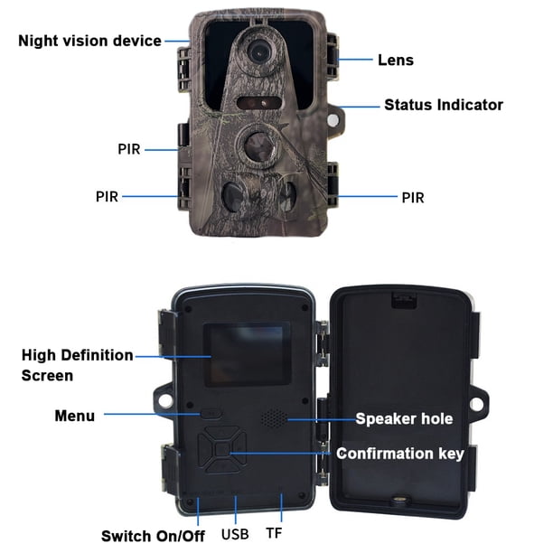 Caméra De Chasse 4K – Caméra De Chasse 20 MP Avec Vision Nocturne Inarouge 1080P |Caméra De Jeu De La Faune Étanche IP66 Du 29,59 € | DHgate