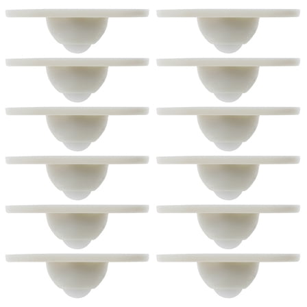 WHAMVOX 12Pcs Rotating Caster Wheels for Furniture and Storage Box 1.77X1.18X0.39In