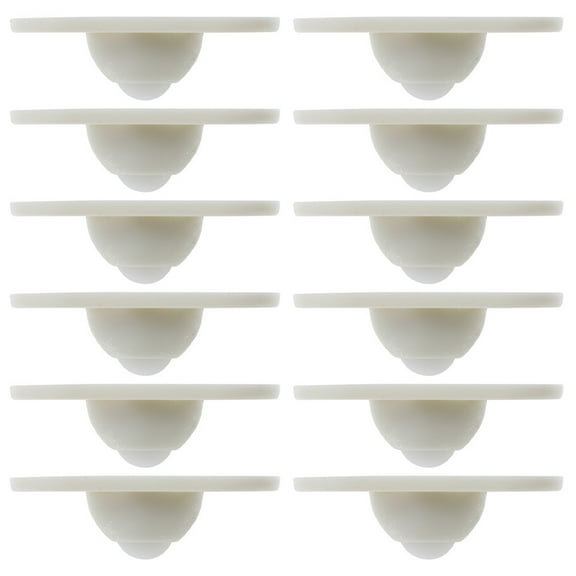 WHAMVOX 12Pcs Rotating Caster Wheels for Furniture and Storage Box 1.77X1.18X0.39In