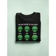thumbnail image 3 of Funny Alien Moods Sweatshirt Women -GoatDeals Designs, Female Large, 3 of 4