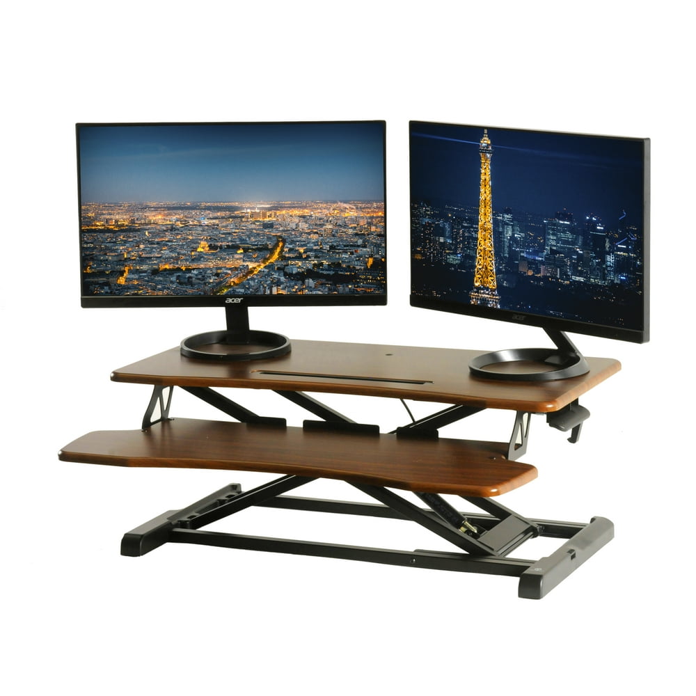 TechOrbits RiseX Light Standing Desk Converter Height Adjustable