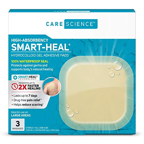 Care Science Hydrocolloid, Extra Large 100 Waterproof Seal Promotes