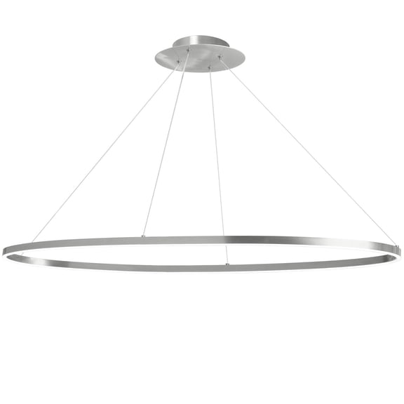 CIR-4463C-SV Dainolite Circulo - 63W 1 LED Pendant In Modern Style-1.5 Inches Tall and 44 Inches Wide-Silver Finish