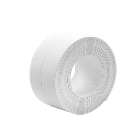 

EDFRWWS Sealing Strip Kitchen Sink Bathroom Self Adhesive Wall Sticker Tape (White)