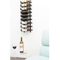 thumbnail image 4 of VintageView W Series Pro Wine Rack (3 Ft) - Bottle Wall Mounted Wine Rack (Brushed Nickel) Stylish Modern Wine Storage with Label Forward Design (Matte Black, 18 Bottles), 4 of 8