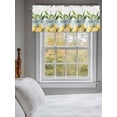 thumbnail image 3 of Lemon Curtain Valances for Windows, Summer Watercolor Fruit Green Leaf in Vase Kitchen Valance Window Treatment, Light Filtering Block Curtains for Bathroom/Bedroom/Living Room 54'' x 18'', 3 of 9