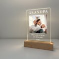 thumbnail image 3 of Custom Photo Your Picture LED Stand Light Up Lamp Grandpa Love You Grandfather Engraved Free Personalized Message Perfect Father's Day Gift, 3 of 6