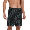 thumbnail image 2 of Sikiie Lavender Flowers Mens Pajama Shorts, Lightweight Lounge Pant with Pockets Soft Sleep Pj Shorts for MenX-Large, 2 of 6