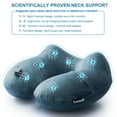 thumbnail image 6 of Inflatable Travel Neck Pillow for Airplane Sleeping Blow Up Neck Support Air Pillow Traveling on Plane Long Flights Washable, 6 of 7
