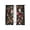 Black, variant on Sheer Curtains 63 Inches Long, Sage Green Floral Light Filtering Window Curtains for Living Room/Bedroom, Spring Flowers Leaves Farmhouse Rod Pocket Voile Sheer Curtain Drapes, 52"W x 63"L, 2 Panels