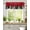 Red Grey, variant on Pink Christmas Car Kitchen Valances for Windows Winter White Snowscape Valance Curtains  for Kitchen /Living Room/Bedroom/ Bathroom Decor, 54"x18 " ,Rod Pocket 1 Panel,