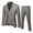 3PC-Grey, variant on Men’s Suit Slim 3 Piece Suit Business Wedding Party Jacket Vest & Pants Coat White XXXXL