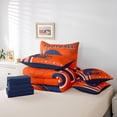 thumbnail image 6 of jejeloiu American Rugby Helmet 7 Pieces Bedding Comforter Set,Deepblue Orange Full Bedding Set For Ball Gamer Reversible, 6 of 8