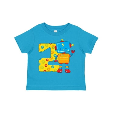 Inktastic This Robot is Two- Second Birthday Boys or Girls Toddler T-Shirt
